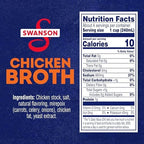 SWANSON S 100% Natural Chicken Broth, 32 oz Carton
