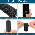 Geyoga 40 Pieces Gaming Finger Sleeve for Thumb Sleeves Mobile Gaming Finger Protector(Mixed Colors)