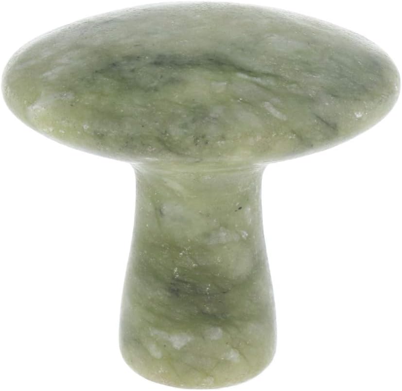 Mushroom Shaped Natural Jade Stone Hot Warmer Heater Rock Massage Stone for Home SPA Deep Tissue Muscle Relief