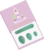 Yoni Egg Kege Ball 100% Natural Jade Women Kegel Exerciser Drilled and Undrilled Feminine Balls,Undrill Set with Box
