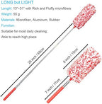 Tonmp 4 Pcs, [Microfiber] Hand [Duster] [Washable] Microfibre Cleaning Tool Extendable [Duster]s for Cleaning Office, Car, Computer, Air Condition