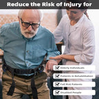 Gait Belt Transfer Belt with 7 Handles, Quick Release Buckle Lifting Belt for Seniors Medical Nursing Safety Assist for Elderly, Disabled, Bariatric, Physical Therapy