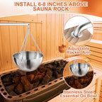 4 Set Sauna Oil Cup Aromatherapy Oil Holder Fragrance Diffuser Bowl and Aluminum Thermometer Fahrenheit and Sauna Hat Vaporarium Hat for Sauna Bath Spa