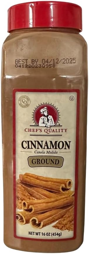 Chefs Quality Ground Cinnamon 16 Ounce