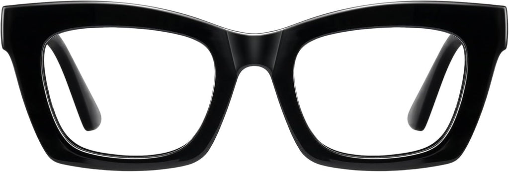 Blue Light Glasses for Woman/Men– Computer & Gaming Eyewear with Blue Light Blocking for Eye Protection, Bright Black