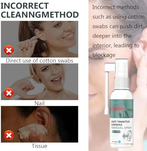 Hearing Restoration Spray, Anti Tinnitus Earwax Removal Spray, Earwax Cleaning Spray, Tinnitus Spray for Ear (2PCS)