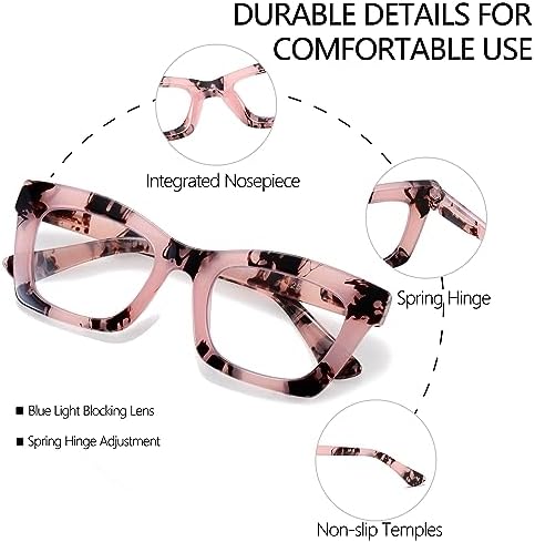 Oprah- Readers for Women - Stylis Style Reading Glasses with Blue Light Blocking and Spring Hinge