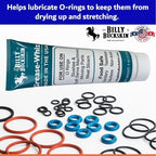 Grease-Whiz Food Grade Grease Lubricant (4oz, 4 Pack) - Food Grade Lube for Ice Cream Machine, Slushee Machine, Beer Kegs, Pools, O Rings - Lubricant for Commercial & Domestic Use by Billy Buckskin