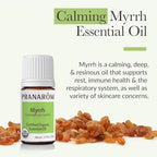 Pranarom - Myrrh Essential Oil (5ml) - 100% Pure Natural Therapeutic Grade Essential Oil for Skincare and Respiratory Support | USDA and ECOCERT Certified Organic