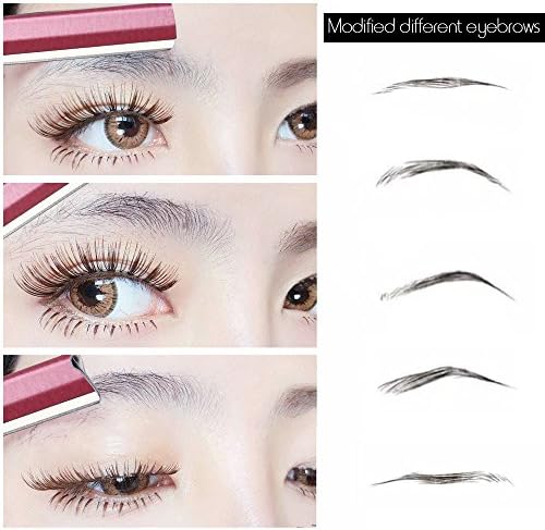Eyebrow Trimmer, Completely Stainless Steel Eyebrow Razor Shaper for Men and Women, Grooming Shavers(10 pcs/box)