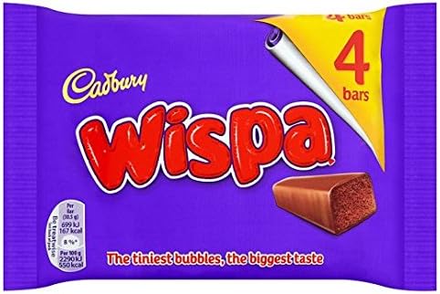 Original Cadbury Wispa Chocolate Bar Pack Imported From The UK England