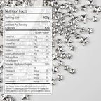 Silver Star Sprinkles for Cake Decorating, Edible Star Sugar Sprinkles, Mix Size 150g/5.29oz, Baking Decoration, Foodgrade Cookies&Cupcake Topper, Holiday, Party, Wedding, Birthday Supplies