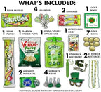 St Patrick’s Day Variety Pack Gift Basket Care Package, Candy, Chips Lucky Irish Themed Gift Box