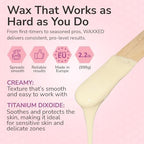 WAXXED Cream Hard Wax Beads 2.2LB – Professional Cream Hard Wax for Hair Removal – Titanium Dioxide Infused Wax Beads for Sensitive Skin – Smooth Application & Clean Removal – Salon & Home Use
