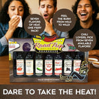 Roadhouse Road Trip 7 Pack – Gourmet Hot Sauce Variety Pack with Habanero, Chipotle, Jalapeño & Ghost Pepper Flavors – Perfect Hot Sauce Gift Sets for Spicy Food Lovers