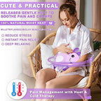 Microwavable Heating Pads for Cramps, Cute Microwave Heating Pad Period Cramps Pain Relief for Women & Girls, Stuffed Animals Moist Heat Pad for Menstrual-Washable Heat Pack (Purple Axolotl)