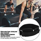 VGEBY Weight Lifting Belt Nylon Black 4 Szie Back Support Fitness Training Waist Support Brace Widen Bodybuilding Office Supplies for Men Women