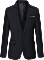 Beninos Mens Blazer Jacket Slim Fit Casual One Button Sport Coats