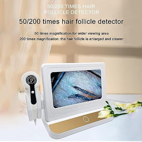 10 Inch LCD Scalp Detector Digital Hair Skin Analyzer Microscope for Hair Follicle Testing and Skin Analysis Magnifier