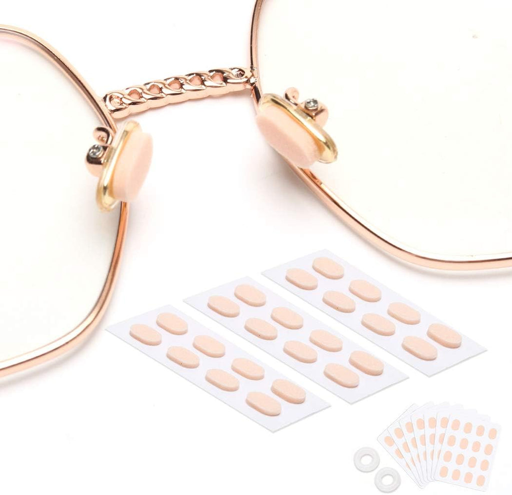 60 Pairs Soft Foam Nose Pads, Self Adhesive Nose Pads Anti-Slip Nosepads for Eyeglasses Sunglasses Reading Glasses, Comfortable and Protect The Makeup