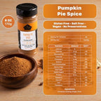 Cerez Pazari Pumpkin Pie Spice 6 oz – Fall Spice Blend with Cinnamon, Nutmeg, Ginger & Cloves – Non-GMO, No Additives – Perfect for Baking, Lattes, Oatmeal & Holiday Recipes