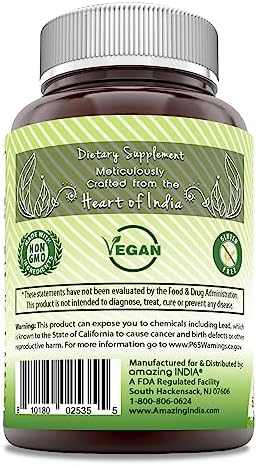 Amazing India Senna (Made with Natural Senna) 500 Mg per Serving 120 Veggie Capsules Supplement | Non-GMO | Glute-Free