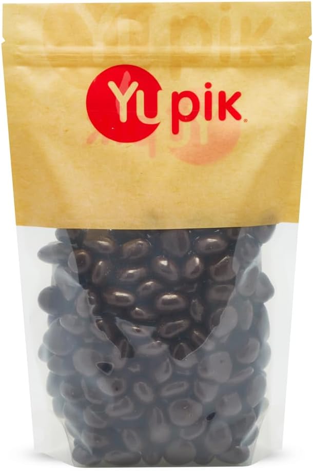 Yupik Dark Chocolate Covered Cherries, 60% Cacao, 2.2 lb (35.2 oz), Kosher, Dried Fruits, Dried Cherries Dipped in Rich Dark Chocolate, Smooth & Chewy, Chocolate Candy, Sweet Snacks
