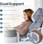 TabCouchCaddy 8 Piece Orthopedic Wedge Pillow Set – Adjustable Memory Foam for Sleeping, Post-Surgery Recovery, Back & Leg Pain Relief, Acid Reflux & GERD, Sit Up in Bed, Cup Holder & Tablet Slot