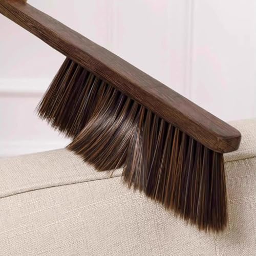 Wooden Hand Broom Brush Whisk Soft Bristle Cleaning Brush for Indoor & Outdoor Use Car Porch Debris Halloween Dust Dirt Driveways Sidewalks