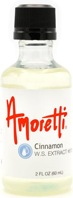 Amoretti - Cinnamon Extract Water Soluble 2 oz - Highly Concentrated & Perfect For Pastry, Savory, Brewing, and more, Preservative Free, Vegan, Kosher Pareve, Keto Friendly