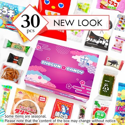 SHOGUN CANDY, Japanese Snacks & Japanese Candy Variety Pack 30 Pcs