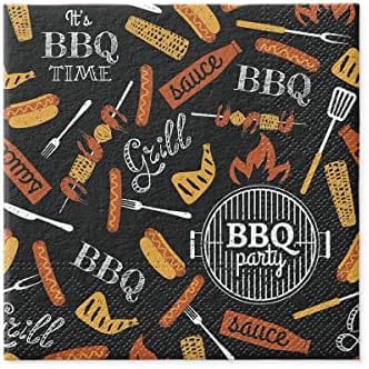 PAW 3 Ply Napkins 33 x 33 cm 20 Pack Printed with Water Based Inks Table Decoration It's Time to Celebrate! Napkins, Meeting with Friends, BBQ, Beer Party