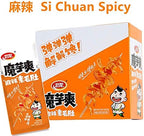 Weilong Latiao, Spicy Strip,Wei Long Konjac 20 Sachets / 360g Chinese Snack ,Chanmoyu,Moyushuang,卫龙辣条 馋魔芋 魔芋爽(Sichuan spicy麻辣)