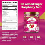 ChocZero Raspberry Jam Preserves, No Added Sugar, Keto Fruit Spread, Great Source of Fiber, All Natural, 12 Ounces (Pack of 1)
