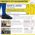 Brace Direct Post Op Shoe & Medical Foot Brace – Stress Fracture, Broken Toe & Bunion Support L3260 – Orthopedic Walking Immobilizer for Left or Right Foot (LG - MENS US SHOE: 11.5-12.5)
