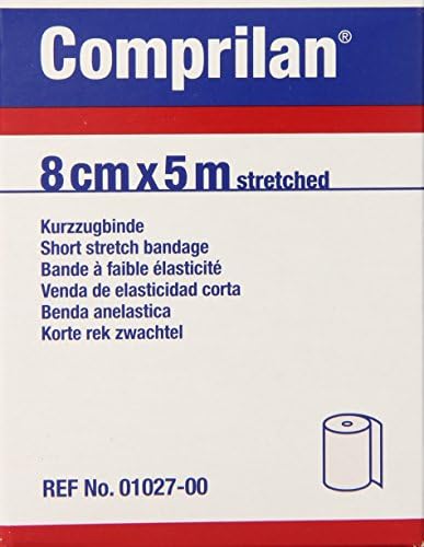 Jobst Comprilan Short Stretch Compression Bandage, 8cm x 5m Stretched, Latex Free Bandage