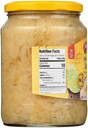 Hengstenberg Authentic German Sauerkraut, 24 Ounce (Pack of 6)