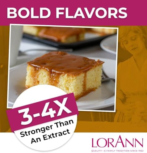 LorAnn Oils Super Strength Flavoring - Used For Candy Making, Flavoring, Baking, Hard Candy, & Flavor Oils - Bold, Natural Flavors 4X Stronger Than Extracts - Butterscotch, Pack of 2, 0.125 fl oz