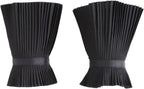 Ruffled Floral Layered Lace Cuffs Wrist Cuffs Black False Sleeves for Women Wrist Black