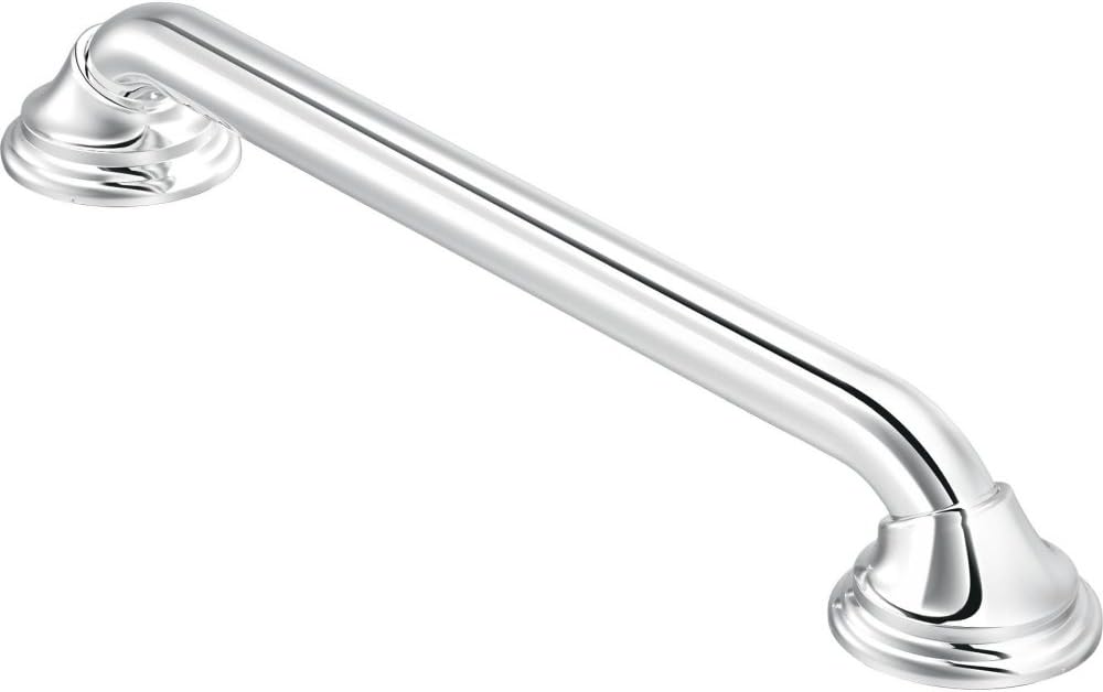 Moen LR8724D3CH Bathroom Safety 24-Inch Ultima Designer Bathroom Grab Bar, Chrome