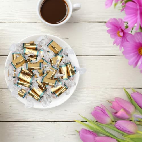Salted Caramel Candy, Sea Salt Caramels Individually Wrapped, Easter Basket Stuffers & Fillers, 1 lb Bag