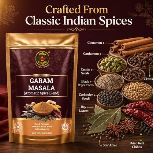 Spice Magic Garam Masala Powder 3.5 oz (100 g) | Premium Indian Spice Blend | All-Natural, Salt-Free, Vegan & Non-GMO