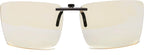 Vyzia Blue Light Blocking Clip-on Computer Lenses for Women and Men | Fits Over Glasses | Reduce Eye Strain, and Sleep Better | Anti-Blue Light Filter Clip for Dry Eyes Relief, and Digital Screens Use