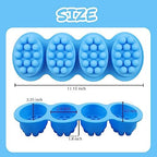 2Pcs Silicone Massage Bar Soap Molds, Handmade Soap Molds for Soap Making, 3D Hair Comb Ice Mold Scalp Massager, Hair Brush Soap Bar Silicone Mold, Food Grade Soap Mould Massage Moulds