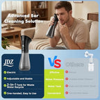 Upgraded Ear Wax Removal, Electric Ear Cleaner with One-Piece Waste Tank, Safe & Effective Earwax Removal Kit for Adults & Kids, Adjustable Water Pressure,12 Replaceable Nozzles, LED Display, IPX7