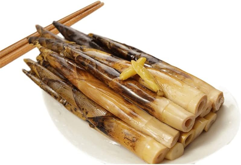 Hand peeled bamboo shoots 230g/pack，Pickled pepper Crispy Bamboo shoots,spicy chinese snack,fresh mountain pepper bamboo shoots,pickled vegetables,spicy strips (Mountain Pepper Flavour,5 pack)