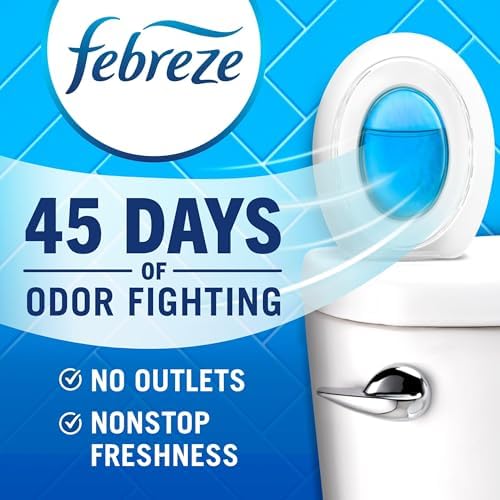 Febreze Small Spaces Air Freshener, Odor-Fighting, Plug In Alternative, Air Fresheners for Home and Bathroom and Kitchen, Closet Air Fresheners, Lilac Sunrise and Juicy Summer Peaches Scent, 4 Count