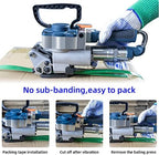 HIGHTOP B19 Pneumatic Strapping Tool Packaging Strapping Machine No Sub-Banding Handheld Strapping Machine for PP &PET Belt Width 1/2" 3/4"