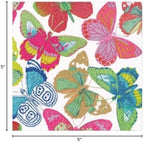 Caspari Butterflies Bright Paper Cocktail Napkins - 20 Per Package - 2 Packages