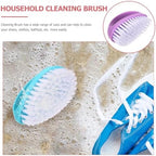 4pcs Multifunctional Plastic Laundry and Shoe Cleaning Brush Set Household Scrub Brushes for Clothes and Footwear Candy Color Handheld for Home Use